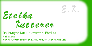 etelka kutterer business card